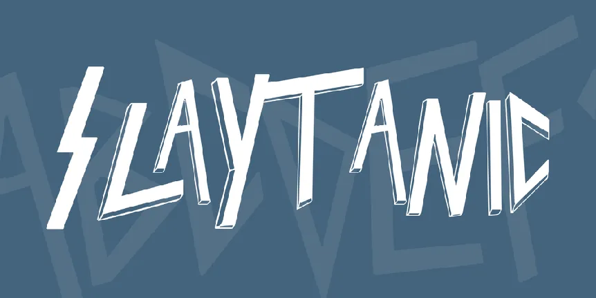 Slaytanic font