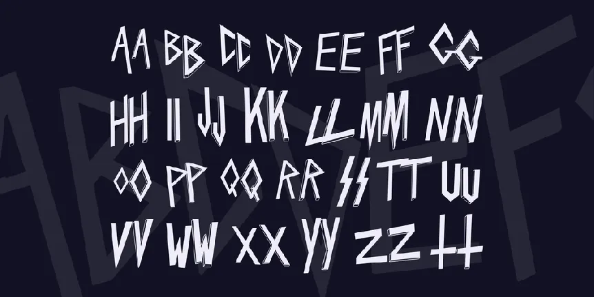 Slaytanic font