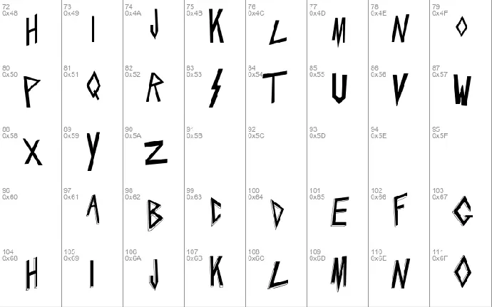 Slaytanic font