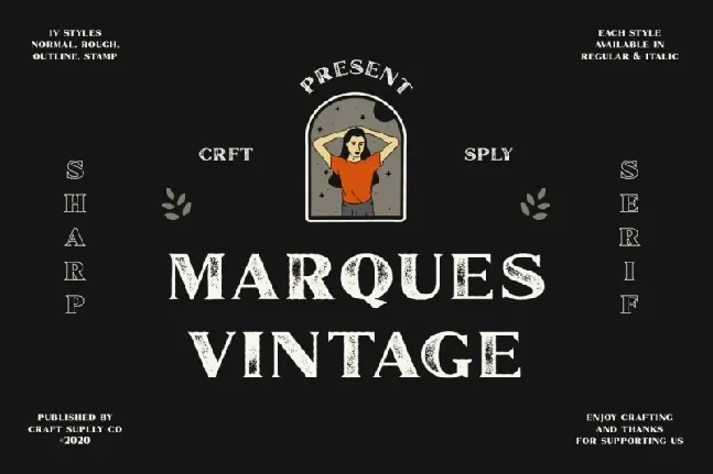 Marques Vintage font