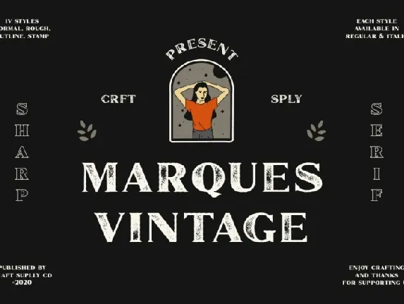 Marques Vintage font