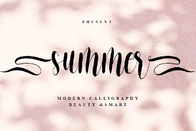 Summer Script font