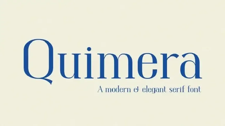 Quimera Serif font