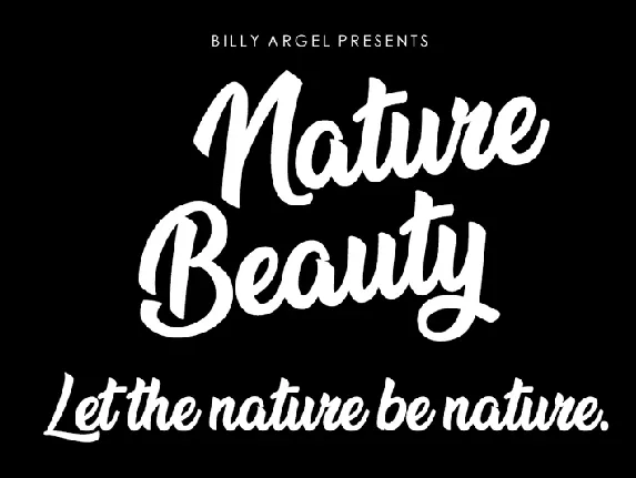 Nature Beauty Free Download font