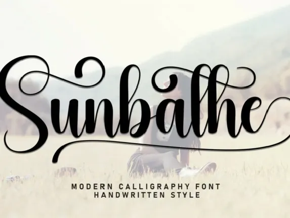 Sunbathe Script font