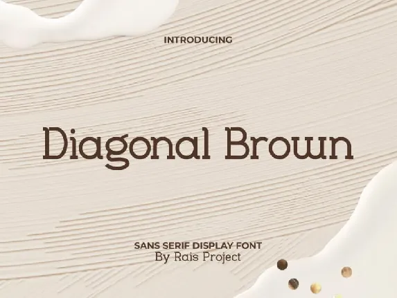 Diagonal Brown Demo font