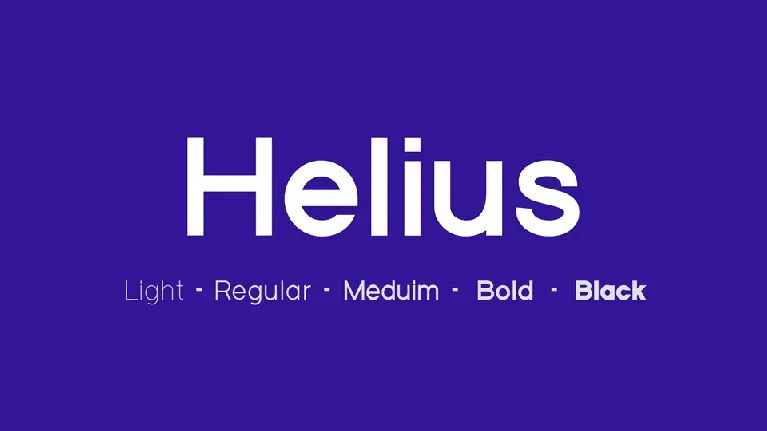 Helius Typeface font