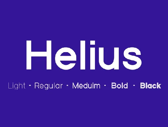 Helius Typeface font