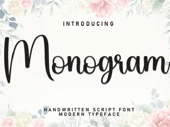 Monogram Script font