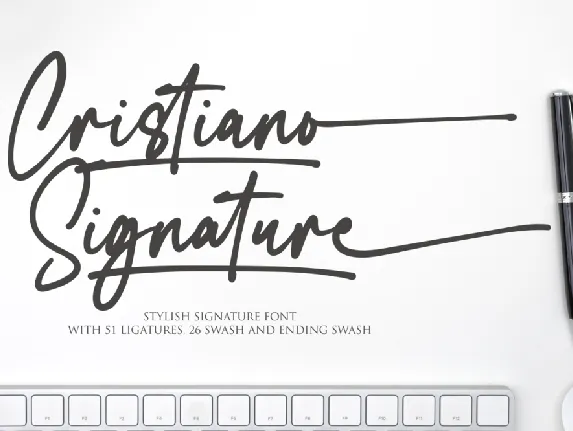 Cristiano Signature font