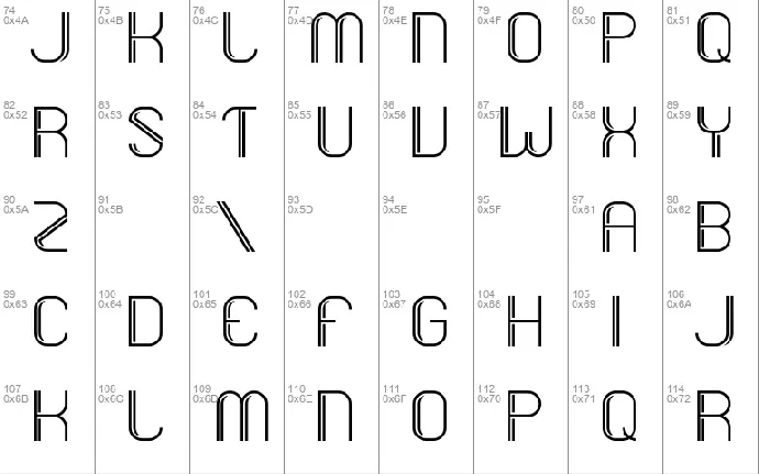 Dupleto font