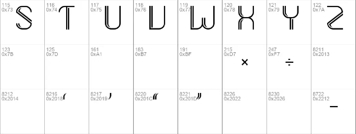 Dupleto font