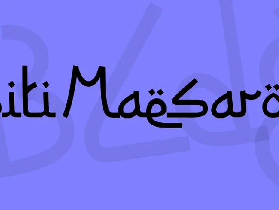 Siti Maesaroh font