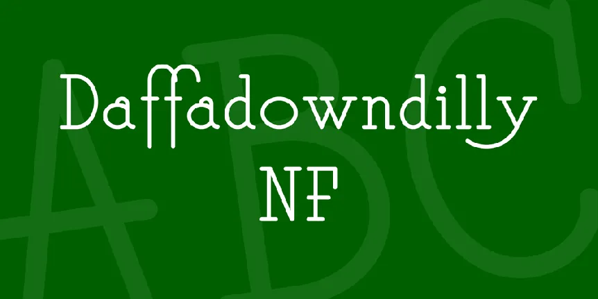 Daffadowndilly NF font