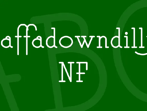 Daffadowndilly NF font