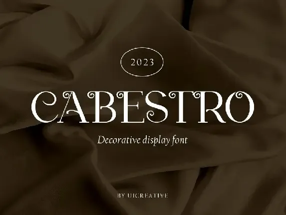 Cabestro font