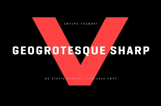 Geogrotesque Sharp Family font