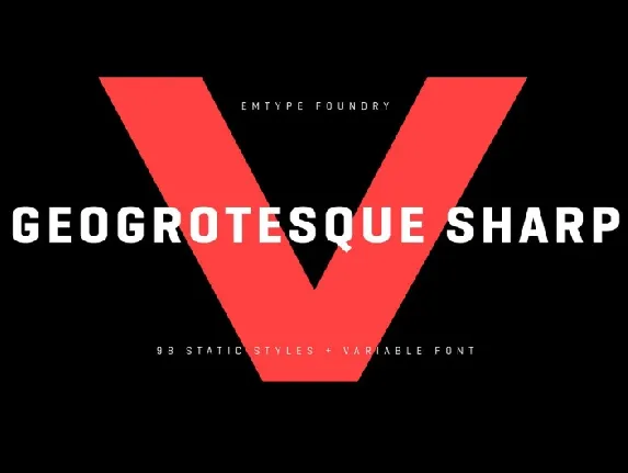 Geogrotesque Sharp Family font