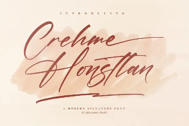 Crehme Honstlan font