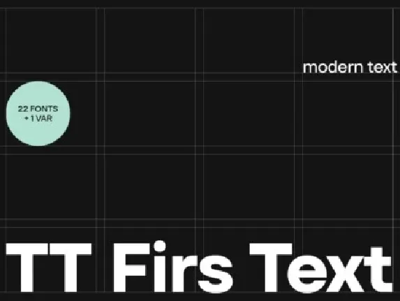 TT Firs Text Family font