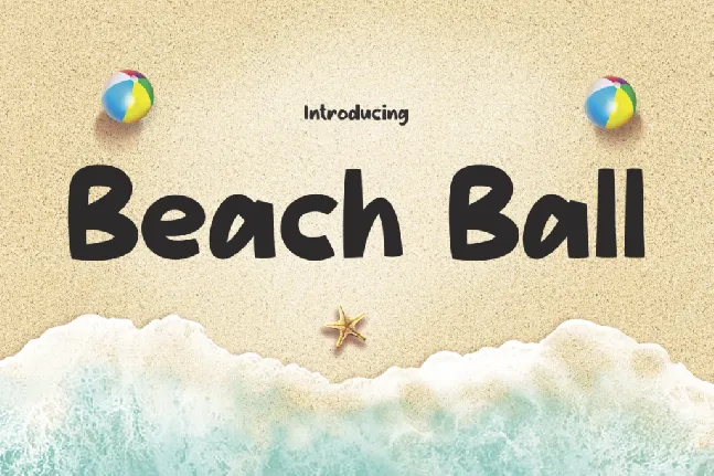 Beach-Ball font