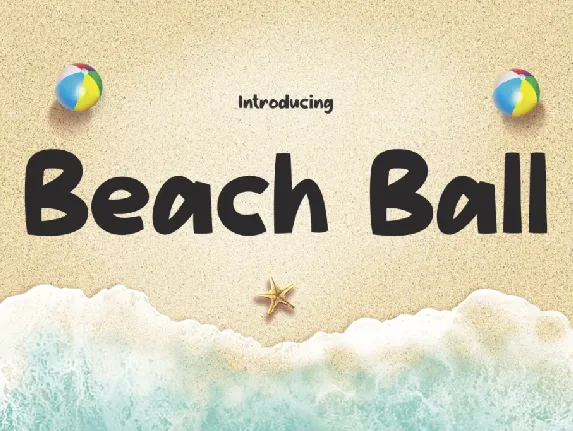 Beach-Ball font