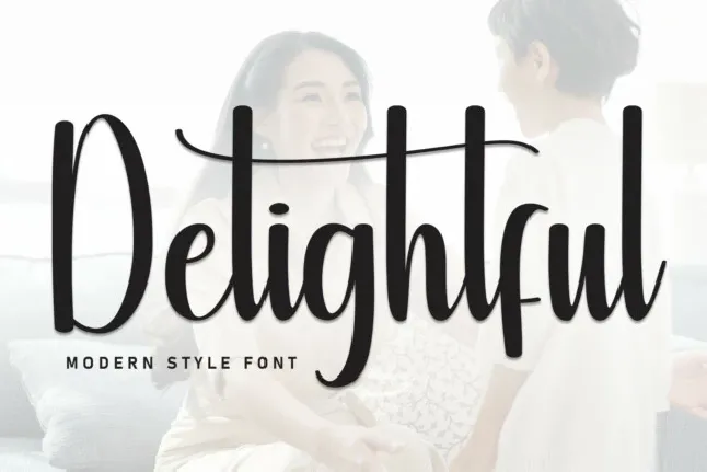 Delightful Script font