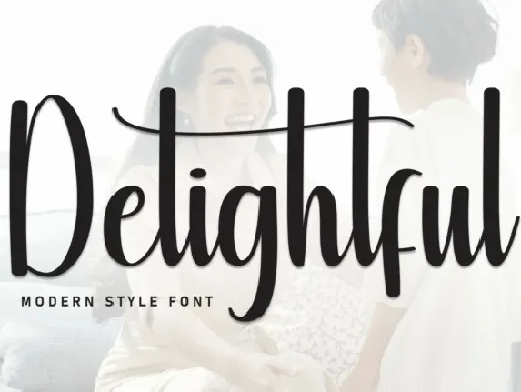 Delightful Script font