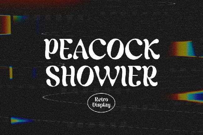 PeacockShowier font