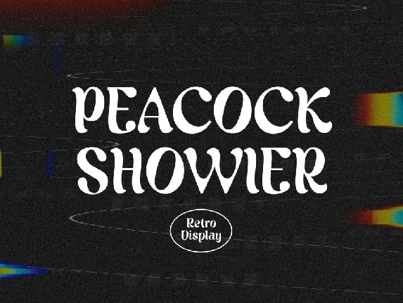 PeacockShowier font