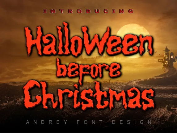 Halloween Before Christmas font