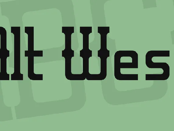 Alt West font