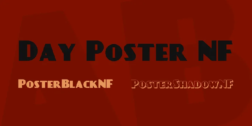 Day Poster NF font