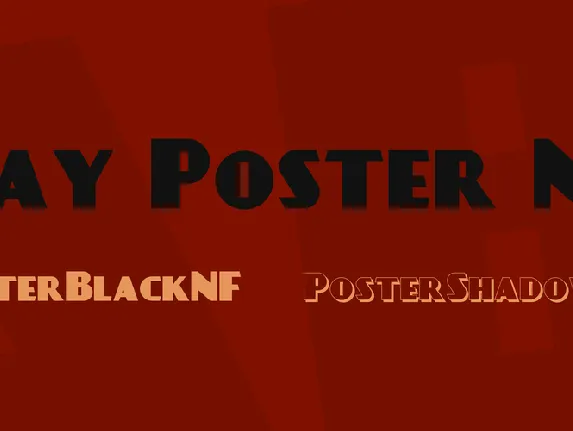 Day Poster NF font