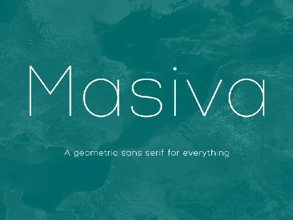 Masiva Family font