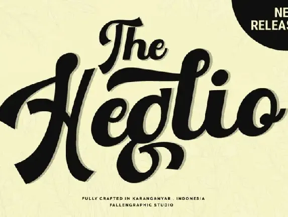 The Heglio Script font