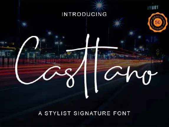 Casttano Handwritten font