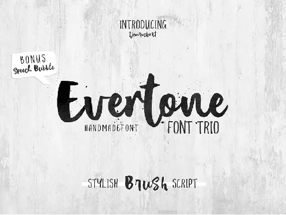 Evertone Script font