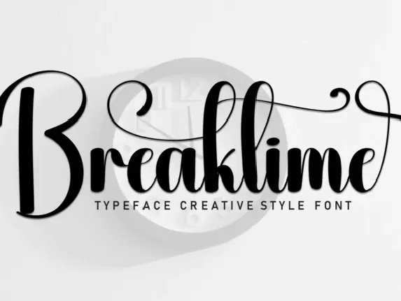 Breaktime Script font