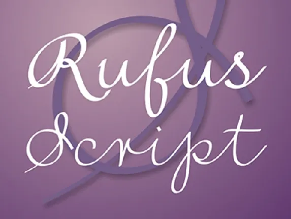 Rufus Script Free font