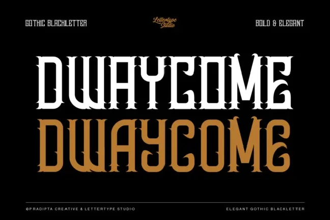 Dwaycome font