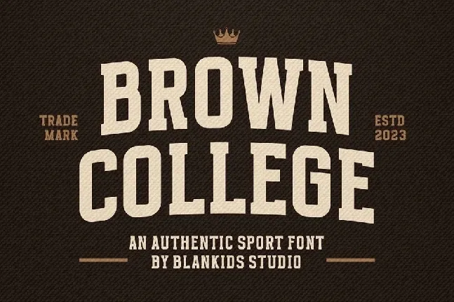 Brown College font