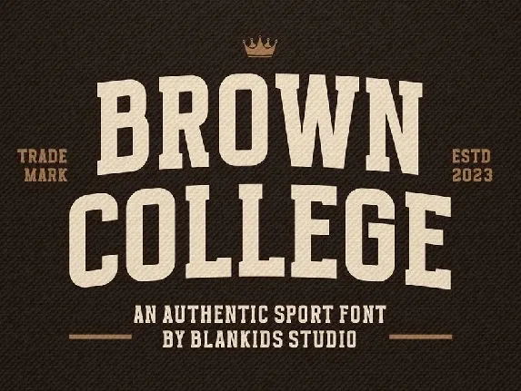 Brown College font