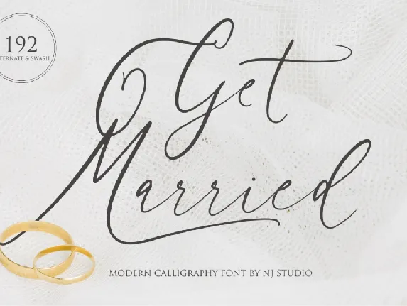 Get Married font