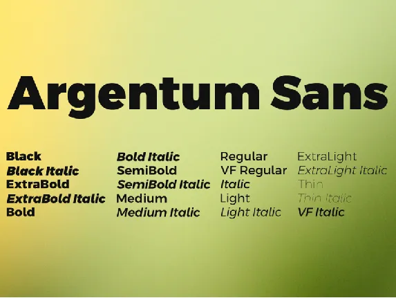 Argentum Sans font