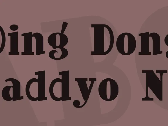 Ding Dong Daddyo NF font