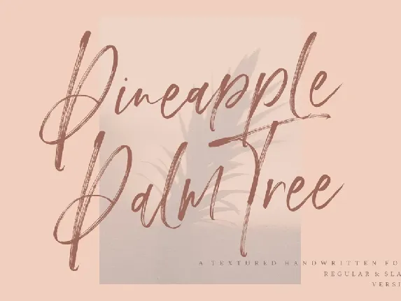 Pineapple Palm Tree font