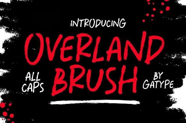 Overland Brush font