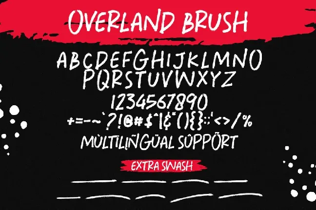 Overland Brush font