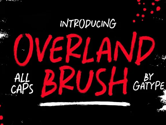 Overland Brush font